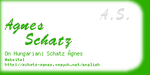 agnes schatz business card